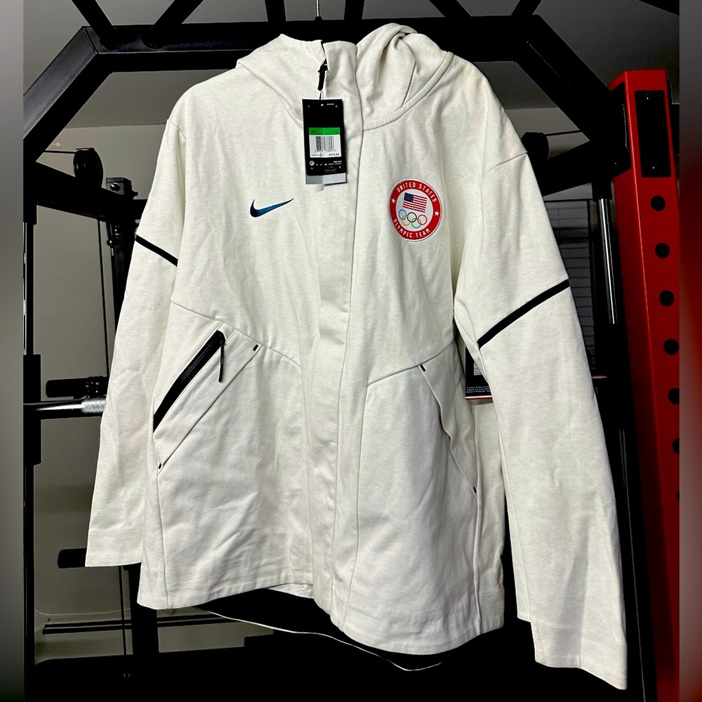 Nike USA zip up water resistant hoodie XL New